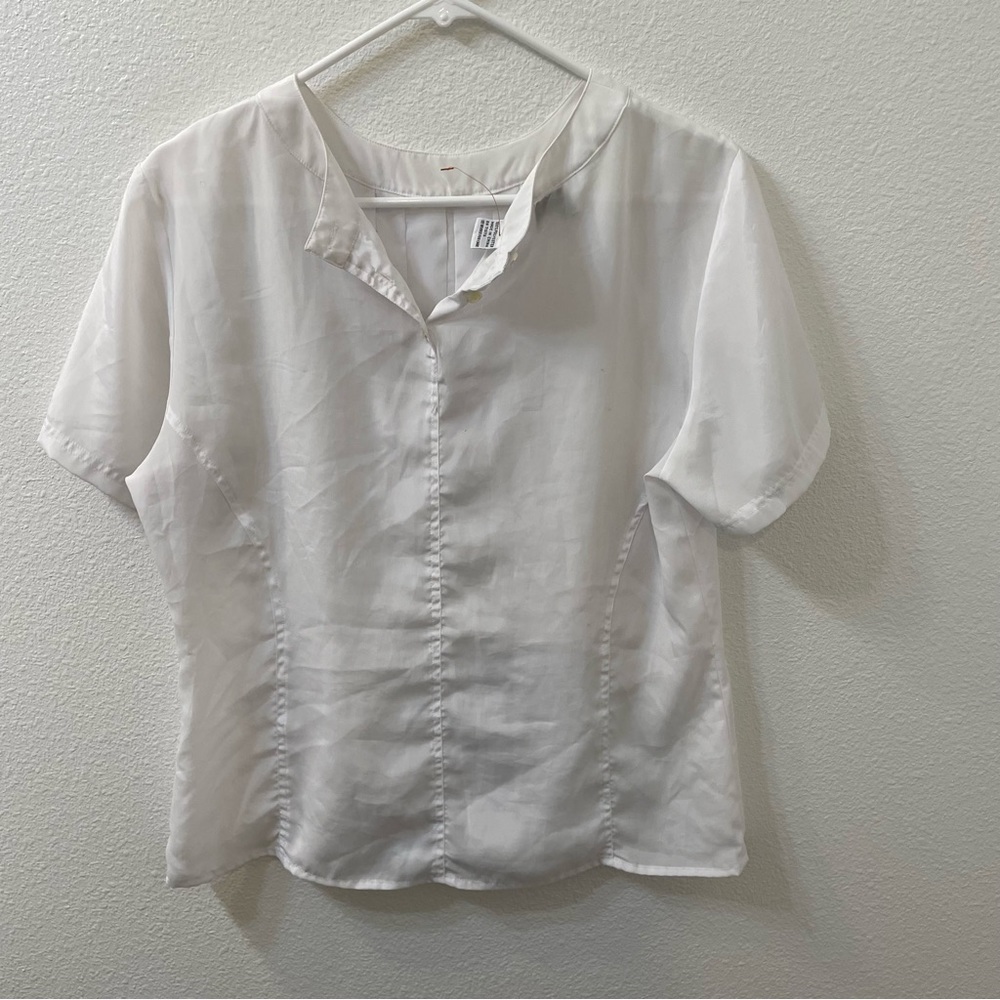 SLB by sunny Leigh blouse white sz medium